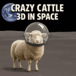 Play Crazy Cattle 3D in Space - Game Thumbnail